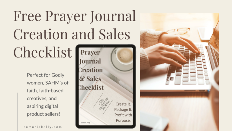 Free Prayer Journal Creation & Sales Checklist